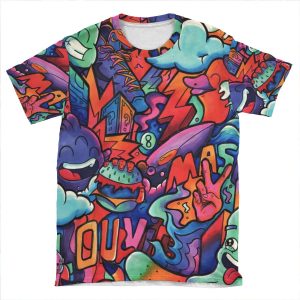 L O U V I C // Copic Marker Doodle AOP T-shirt Tee