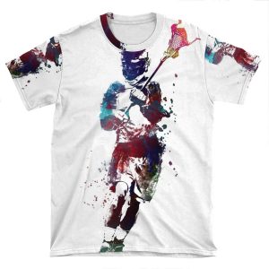 Lacrosse Player Art 2 #Sport #Lacrosse AOP T-shirt Tee