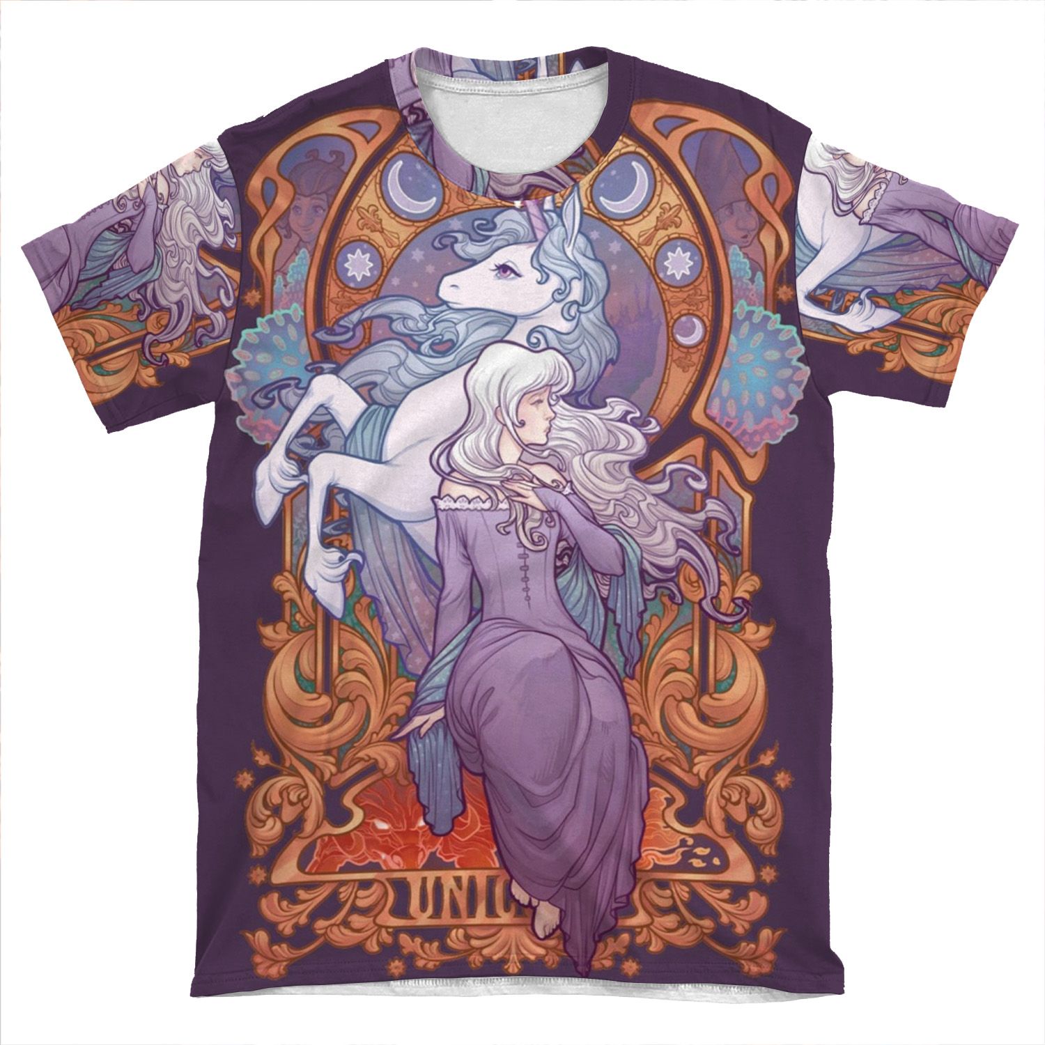 Lady Amalthea - The Last Unicorn AOP T-shirt Tee