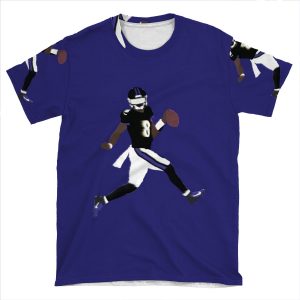 Lamar Jackson Ravens AOP T-shirt Tee
