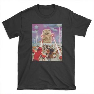 Laser cat T-shirt Tee