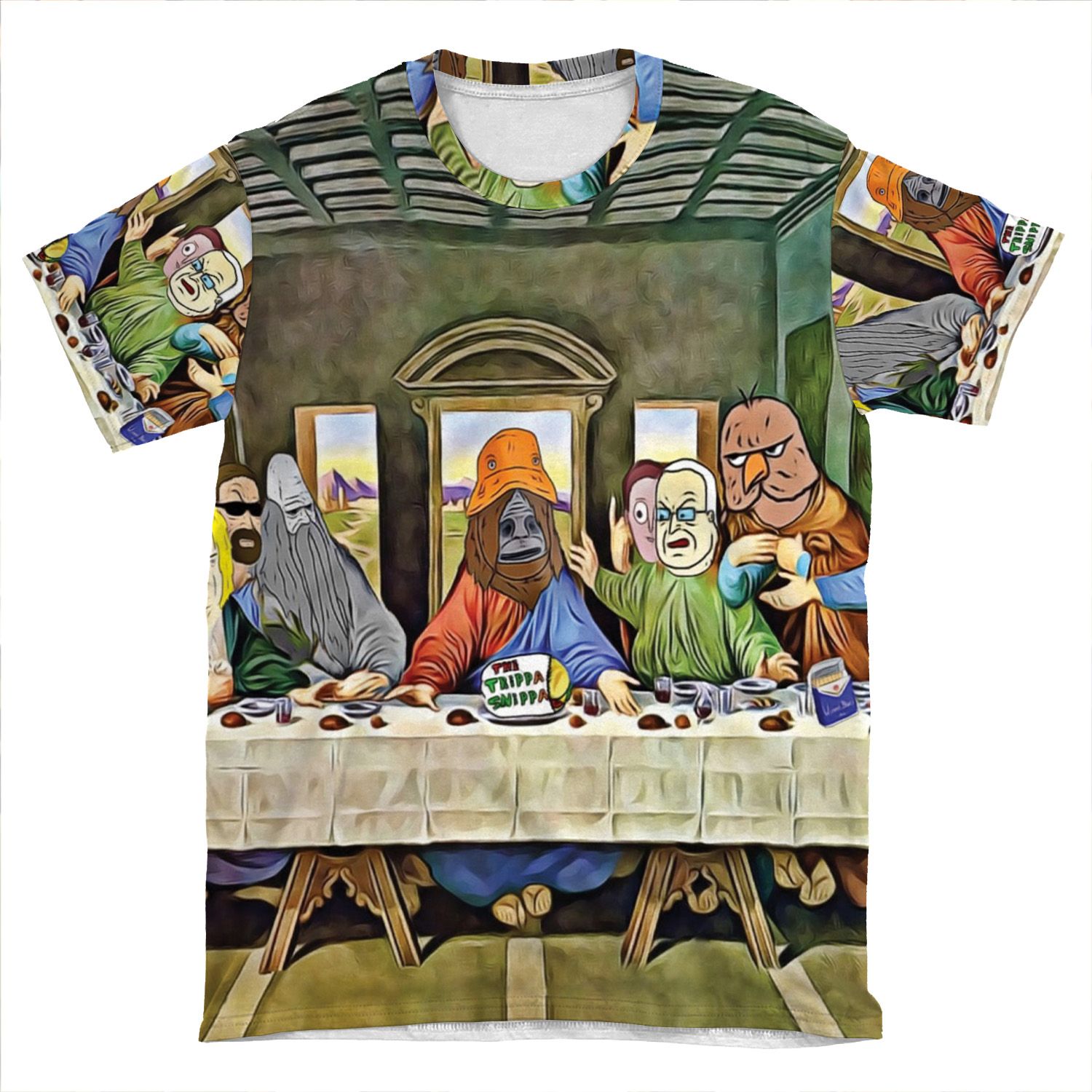 Last Supper Of Browntown AOP T-shirt Tee