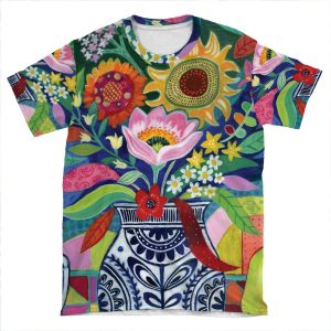 Late Summer Blooms AOP T-shirt Tee