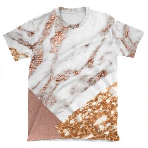 Layered Rose Gold AOP T-shirt Tee