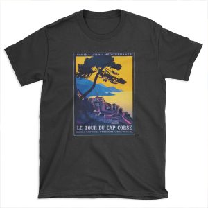 Le Tour Du Cap Corse, French Travel T-shirt Tee