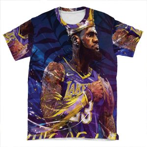 Lebron At The Lakers AOP T-shirt Tee
