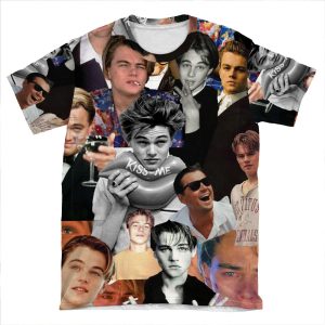 Leonardo Dicaprio Collage 2 AOP T-shirt Tee