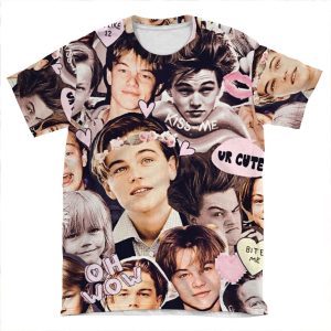 Leonardo Dicaprio Collage 3 AOP T-shirt Tee