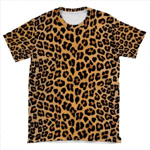 Leopard Print AOP T-shirt Tee