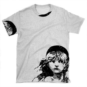 Les Miserables Musical Full Script Lyrics AOP T-shirt Tee