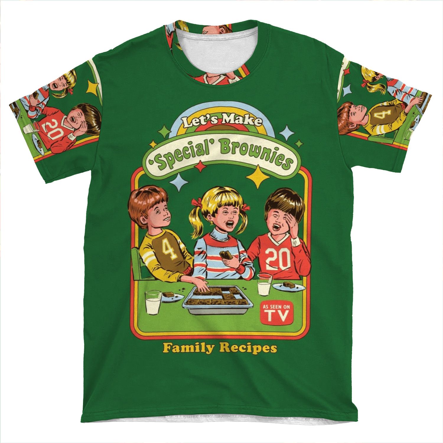 Let's Make Brownies AOP T-shirt Tee