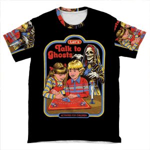 Let's Talk To Ghosts AOP T-shirt Tee