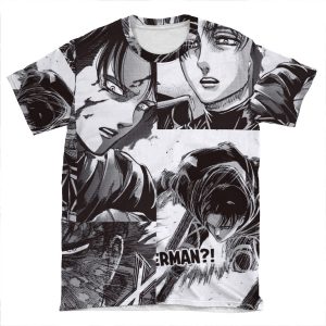 Levi Ackerman, Attack On Titan (Landscape) AOP T-shirt Tee