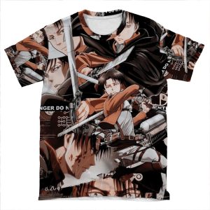 Levi Akerman, Attack On Titan AOP T-shirt Tee