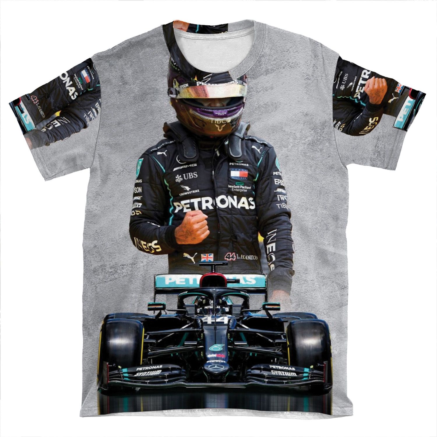 Lewis Hamilton Mercedes 2020 AOP T-shirt Tee