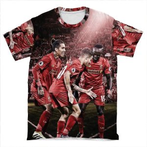 Lfc: Firmino, Coutinho & Mane AOP T-shirt Tee