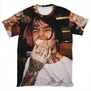 Lil Peep Aesthetic Portrait AOP T-shirt Tee