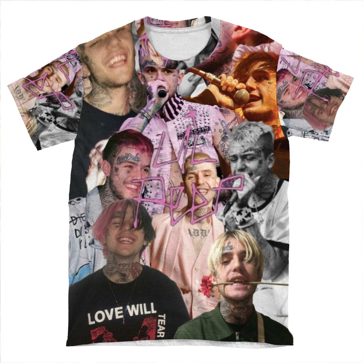 Lil Peep Collage AOP T-shirt Tee