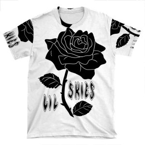 Lil Skies Dark Rose AOP T-shirt Tee