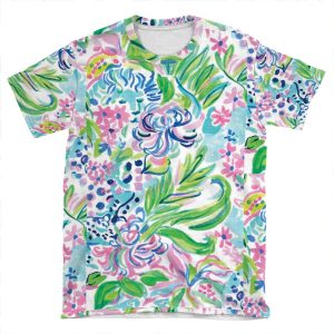 Lilly Pulitzer Floral Print AOP T-shirt Tee