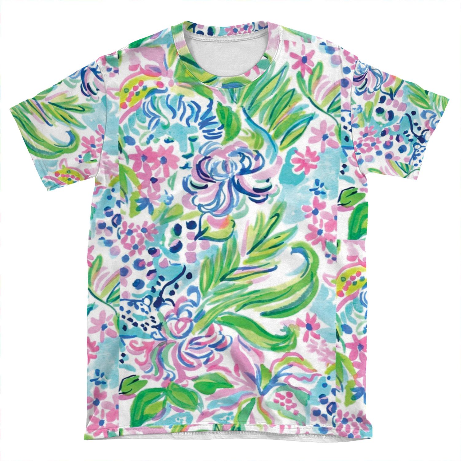 Lilly Pulitzer Floral Print AOP T-shirt Tee
