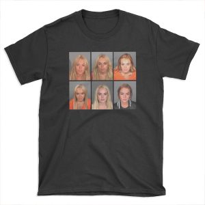 LINDSAY LOHAN MUGSHOTS T-shirt Tee
