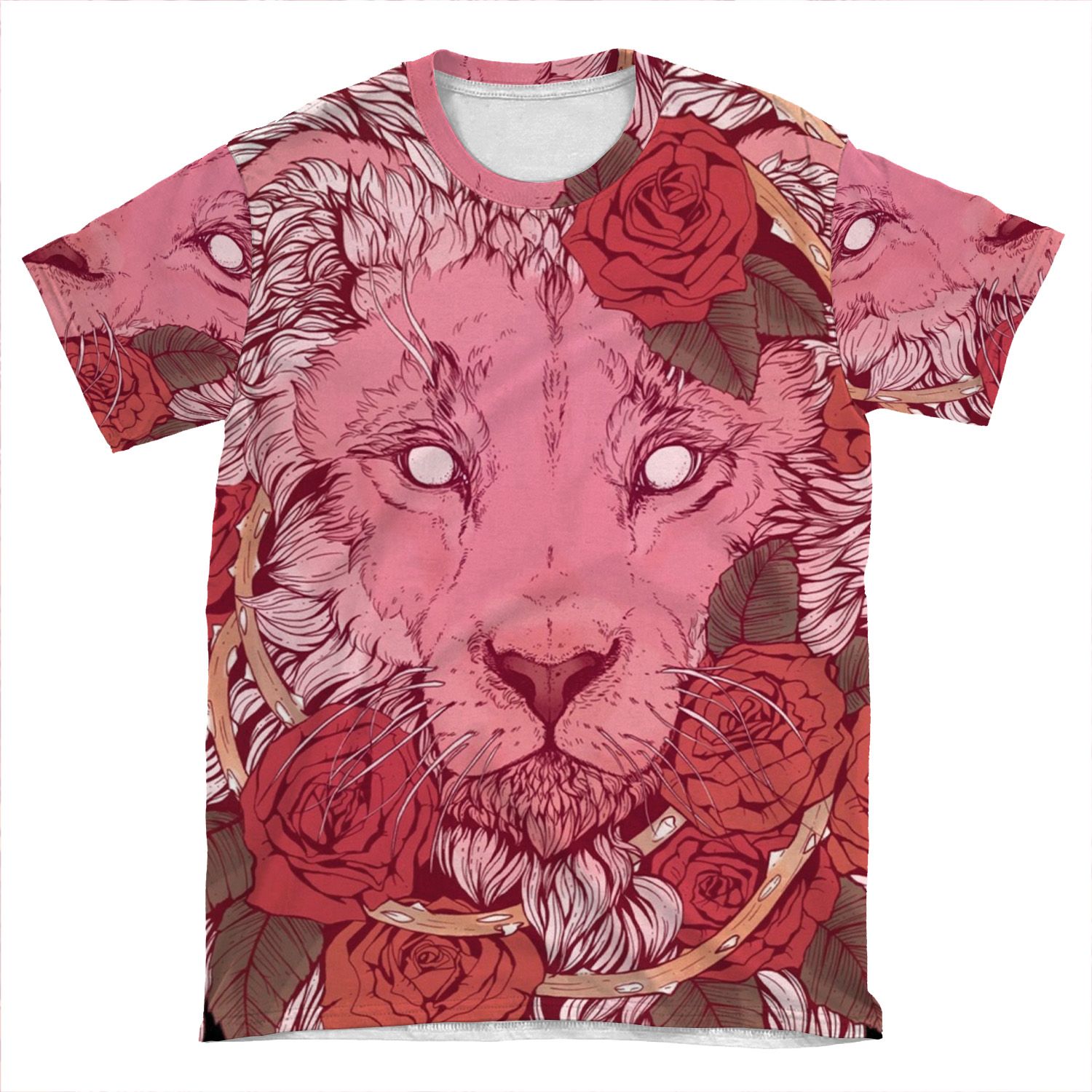 Lion Of Roses AOP T-shirt Tee