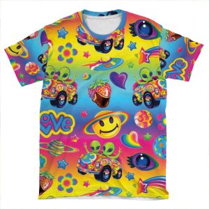 Lisa Frank Rainbow Space AOP T-shirt Tee