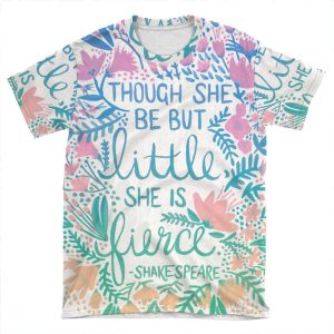 Little & Fierce Lavender Mint Ombre AOP T-shirt Tee