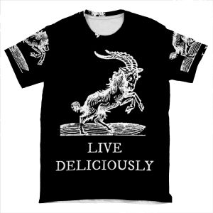 Live Deliciously AOP T-shirt Tee