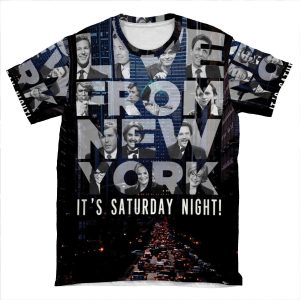 Live From New York, Saturday Night Live AOP T-shirt Tee