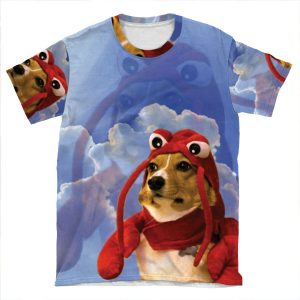 Lobster Corgi, Doggo #1 AOP T-shirt Tee