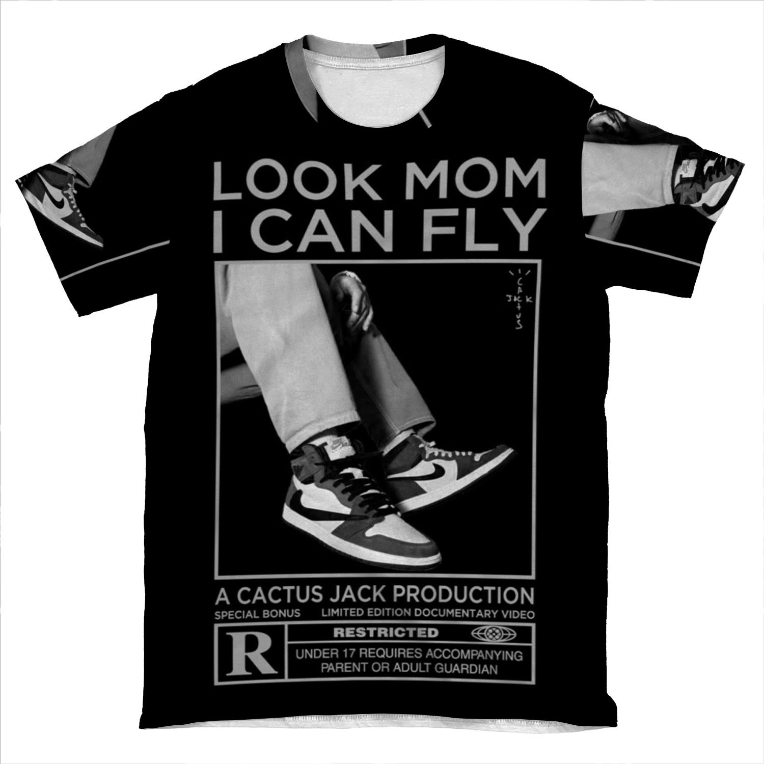 Look Mom I Can Fly 2 AOP T-shirt Tee