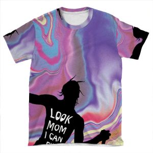 Look Mom I Can Fly AOP T-shirt Tee