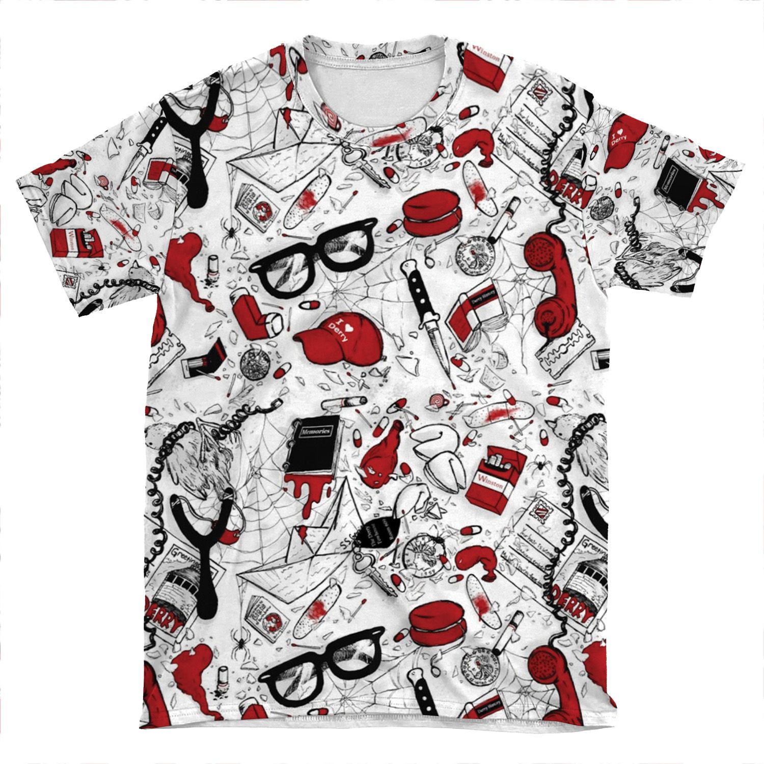 Loser's Club Repeating Pattern AOP T-shirt Tee