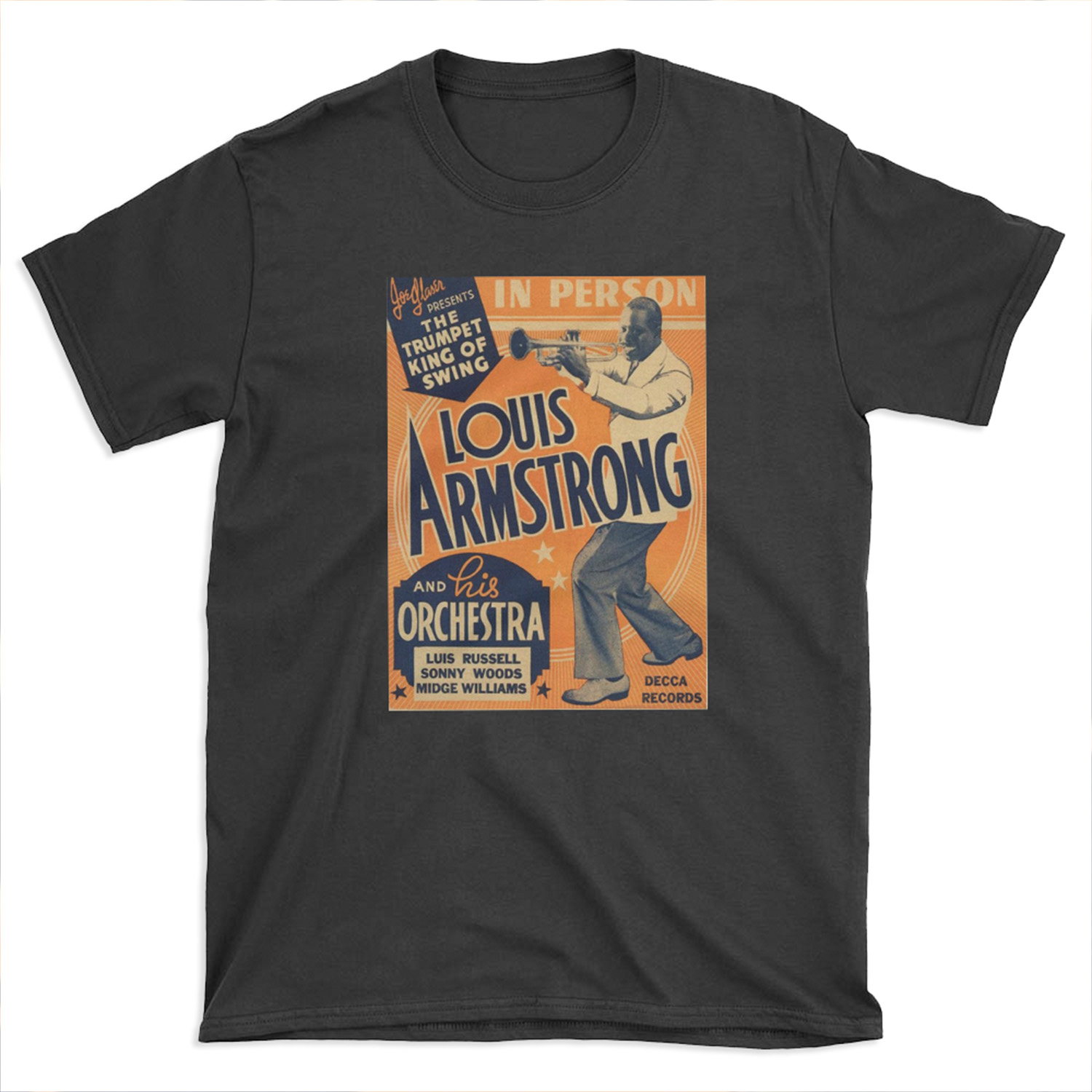 Louis Armstrong Vintage T-shirt Tee