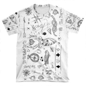 Louis Tomlinson Tattoos AOP T-shirt Tee