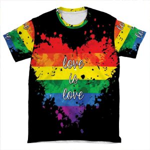Love Is Love AOP T-shirt Tee