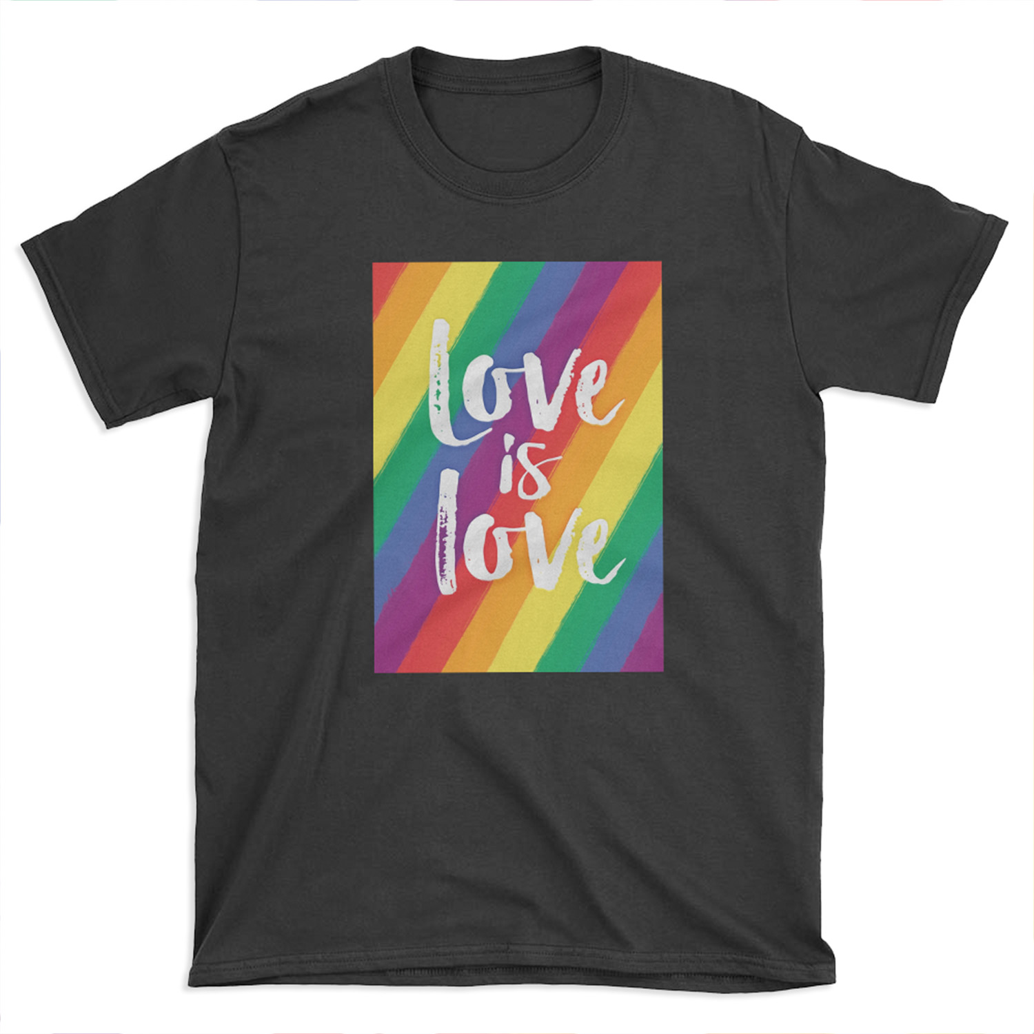 Love is love - Rainbow flag pride T-shirt Tee