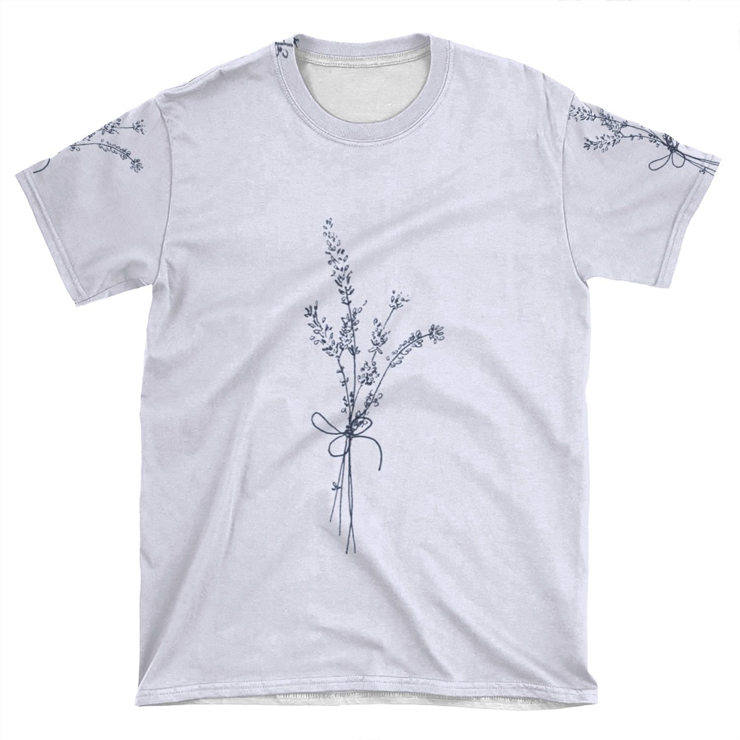 Lovely Lavender Bunch AOP T-shirt Tee