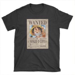 Luffy wanted poster T-shirt Tee