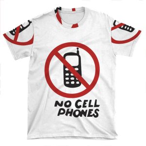 Luke's Diner No Cell Phones AOP T-shirt Tee