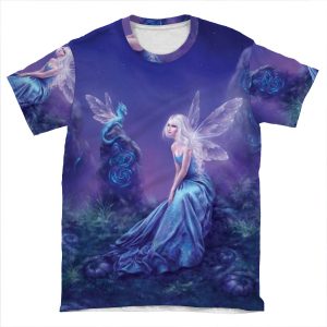 Luminescent Fairy & Dragon Art AOP T-shirt Tee