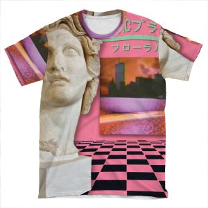 Macintosh Plus: Floral Shoppe [Vaporwave] AOP T-shirt Tee