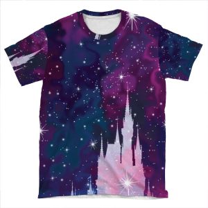 Magic Castle Silhouette Space AOP T-shirt Tee