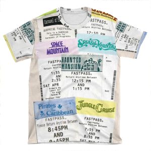 Magic Kingdom Fastpass AOP T-shirt Tee