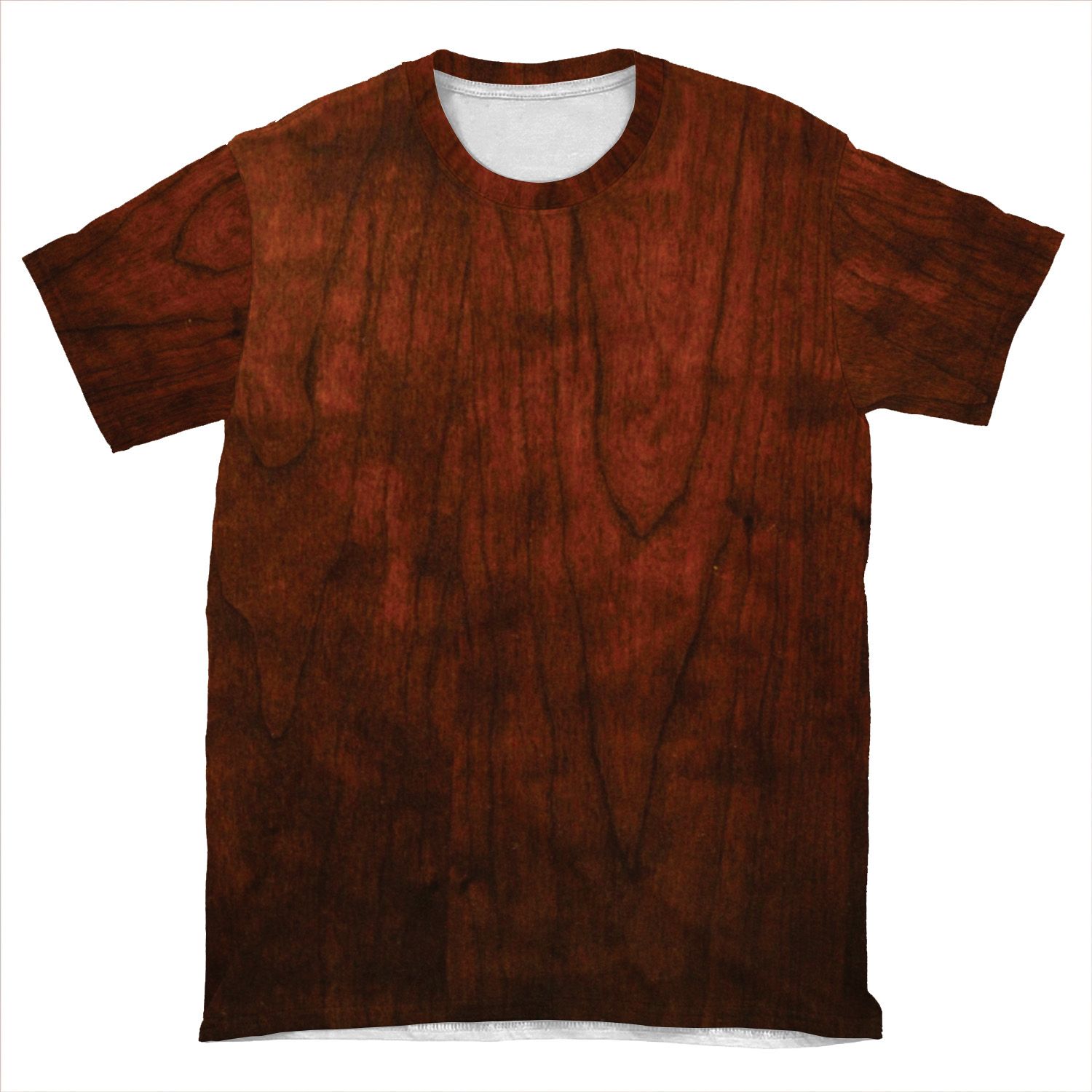 Mahogany Wood Texture AOP T-shirt Tee