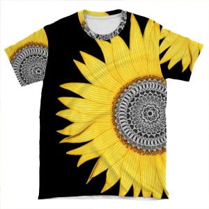 Mandala Sunflower AOP T-shirt Tee