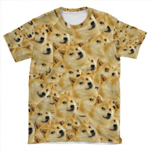 Many Doge AOP T-shirt Tee