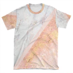 Marble & Rose Gold AOP T-shirt Tee
